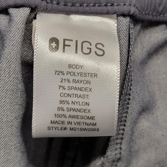 Figs Women’s High Waisted Ukwala‎ Cargo Scrub Pant Size Small Boulder Gray - Picture 3 of 11